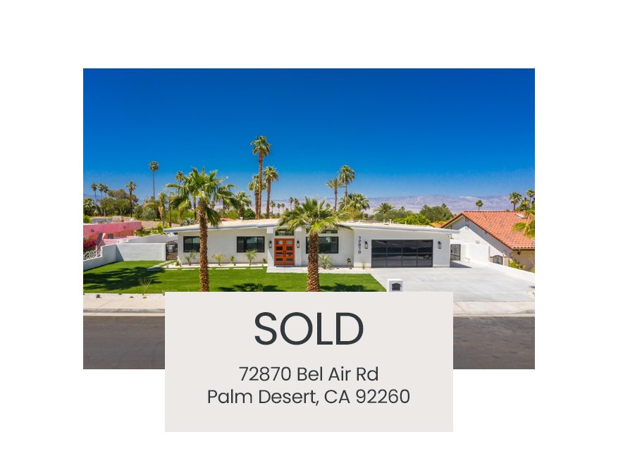 Sold in Palm Desert